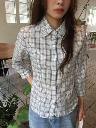 Stylish Check Shirt Loose Fit Shirt