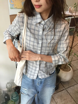 Stylish Check Shirt Loose Fit Shirt