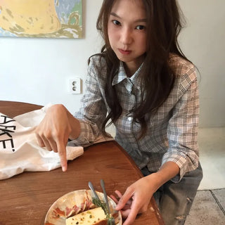 Stylish Check Shirt Loose Fit Shirt