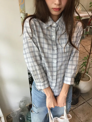 Stylish Check Shirt Loose Fit Shirt