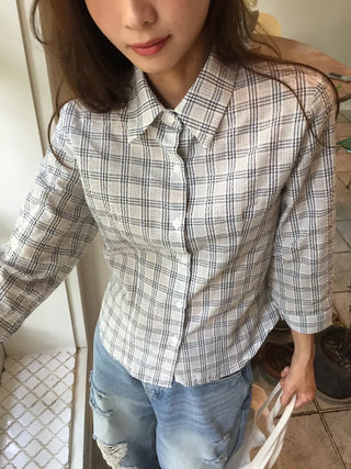 Stylish Check Shirt Loose Fit Shirt