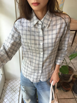 Stylish Check Shirt Loose Fit Shirt