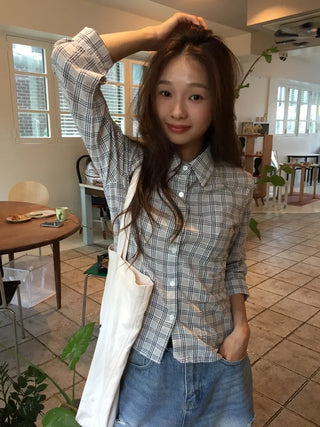 Stylish Check Shirt Loose Fit Shirt
