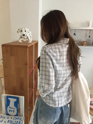 Stylish Check Shirt Loose Fit Shirt