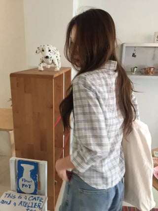 Stylish Check Shirt Loose Fit Shirt