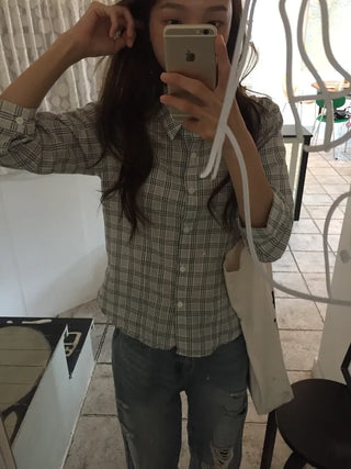 Stylish Check Shirt Loose Fit Shirt