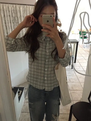 Stylish Check Shirt Loose Fit Shirt
