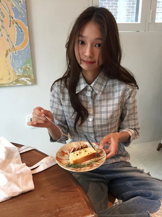 Stylish Check Shirt Loose Fit Shirt