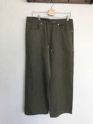 Women's Loose-Fit Wide-Leg Pants, Effortless Chic, Cargo Mood, String Pants