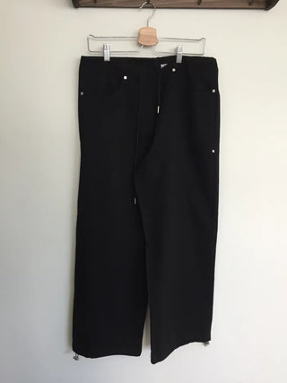 Women's Loose-Fit Wide-Leg Pants, Effortless Chic, Cargo Mood, String Pants