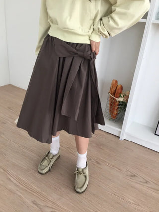 Natural Mood Strap Wrap Skirt