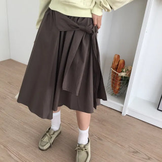 Natural Mood Strap Wrap Skirt