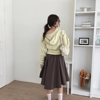 Natural Mood Strap Wrap Skirt