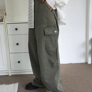 Vintage Mood Cargo Wide Pants
