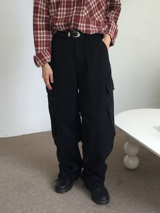 Vintage Mood Cargo Wide Pants