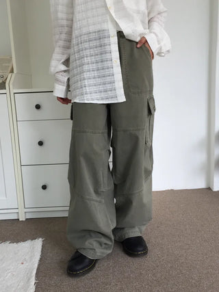 Vintage Mood Cargo Wide Pants