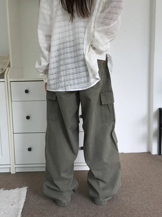 Vintage Mood Cargo Wide Pants