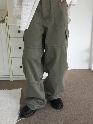 Vintage Mood Cargo Wide Pants