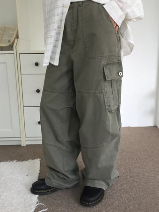 Vintage Mood Cargo Wide Pants