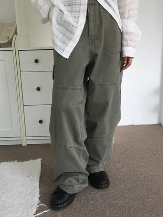 Vintage Mood Cargo Wide Pants