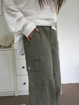 Vintage Mood Cargo Wide Pants