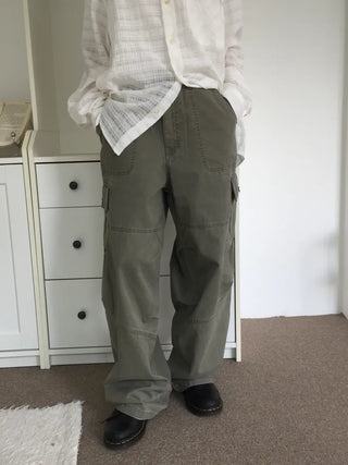 Vintage Mood Cargo Wide Pants
