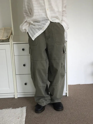 Vintage Mood Cargo Wide Pants
