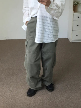 Vintage Mood Cargo Wide Pants