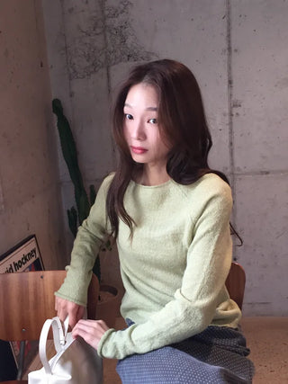 Delicate knit in soft pastel colors