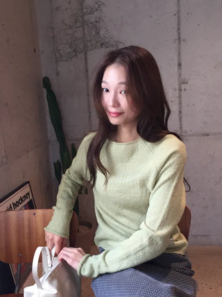 Delicate knit in soft pastel colors