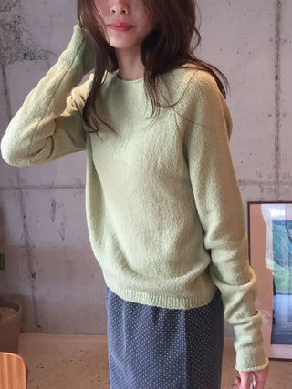 Delicate knit in soft pastel colors