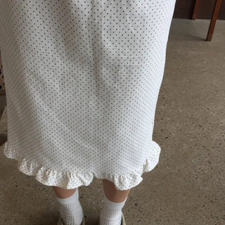 Girlfriend look polka dot frill skirt