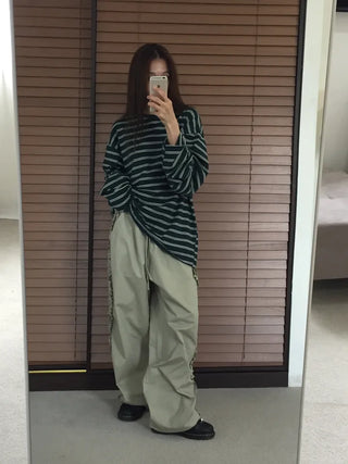Natural Loose Fit Striped T-shirt