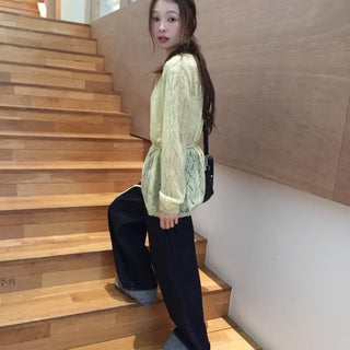 Salang Mood See-through Delicate Fit Knit Top