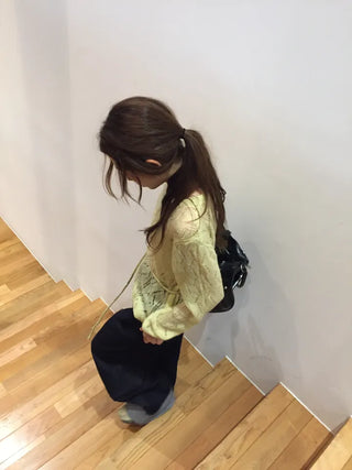 Salang Mood See-through Delicate Fit Knit Top