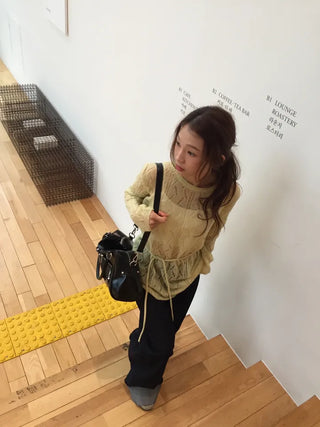 Salang Mood See-through Delicate Fit Knit Top