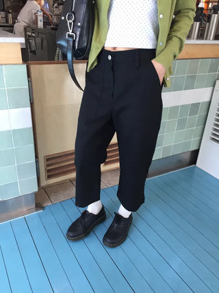 Salang-fit Crop Wide 34 Length Pants