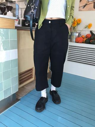 Salang-fit Crop Wide 34 Length Pants