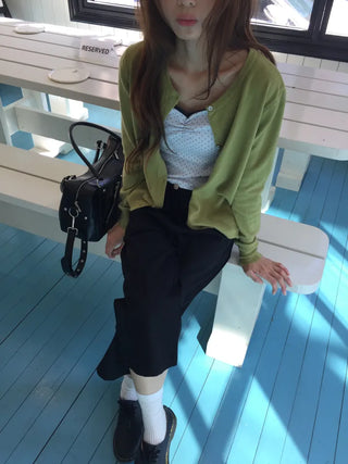 Salang-fit Crop Wide 34 Length Pants