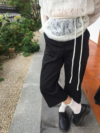 Salang-fit Crop Wide 34 Length Pants