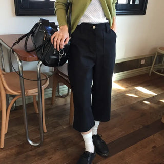 Salang-fit Crop Wide 34 Length Pants