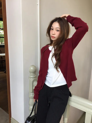Delicate fit daily cardigan for the transitional season