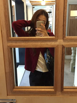 Delicate fit daily cardigan for the transitional season