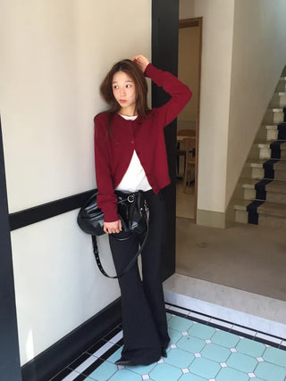Delicate fit daily cardigan for the transitional season