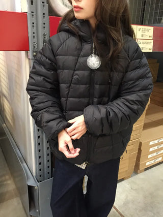 Lightweight, warm  Loose-fit lightweight padded jacket