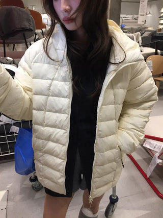 Lightweight, warm  Loose-fit lightweight padded jacket