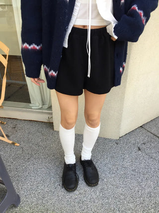 Cozy elasticated knit pants
