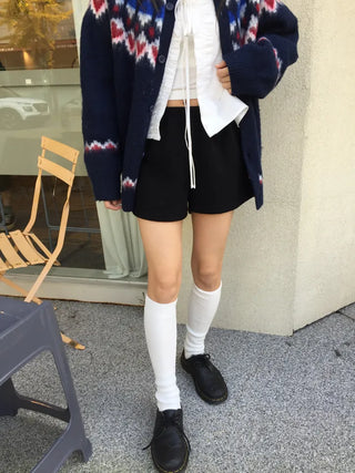 Cozy elasticated knit pants