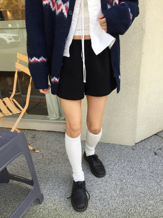 Cozy elasticated knit pants