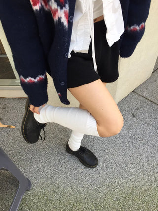 Cozy elasticated knit pants